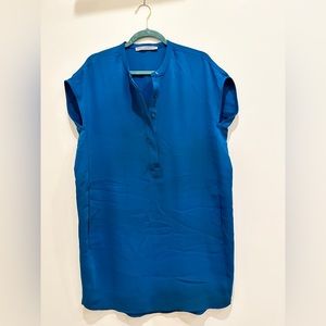 Tunic dress with pockets - jewel tone blue 💎